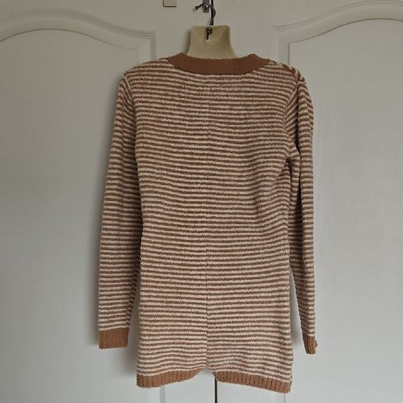 Striped Tan Lounge Wear Jumper - Picture 5 of 16